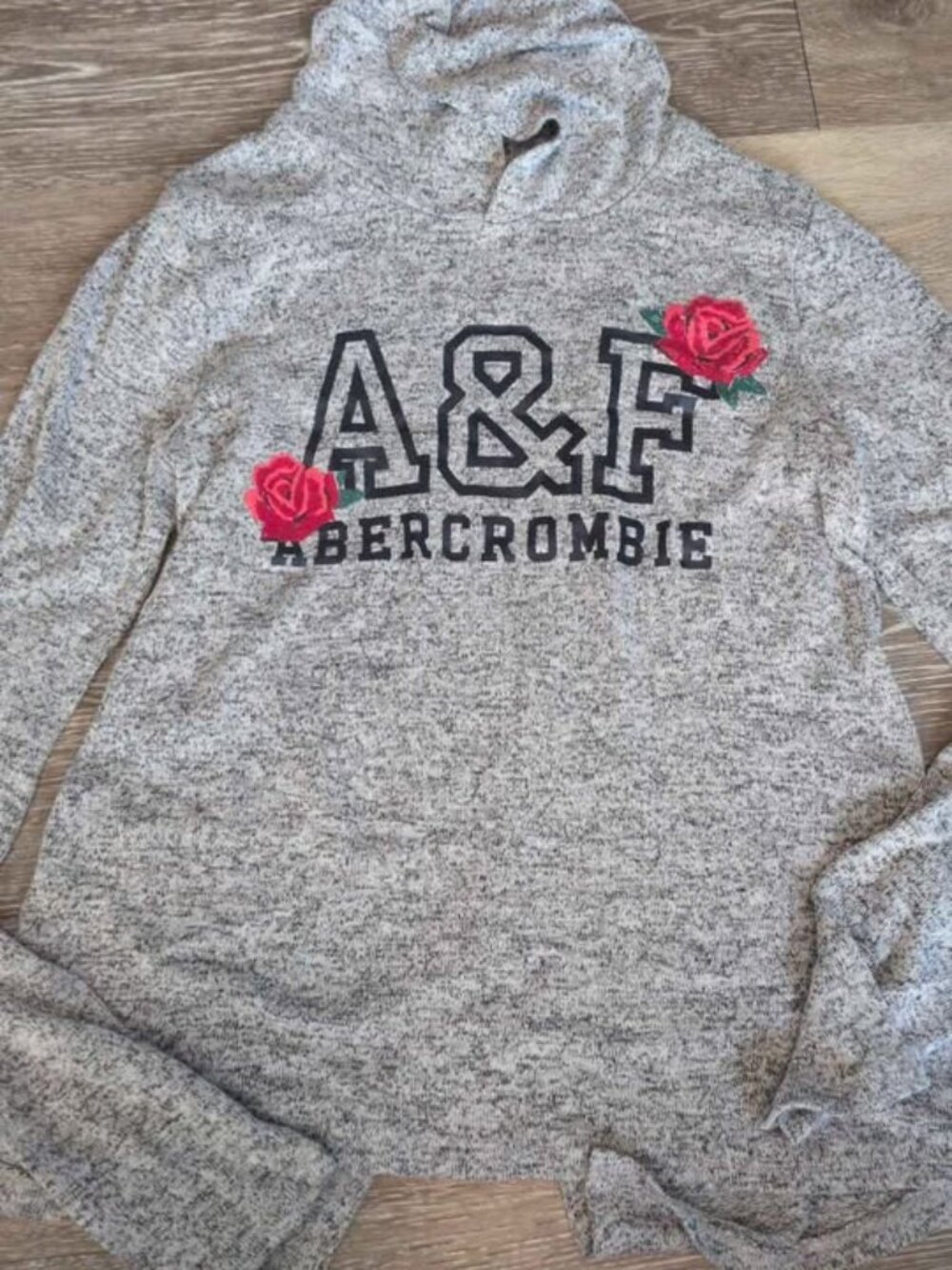 Abercrombie Kids Rose Graphic Hoodie 9/10 girls